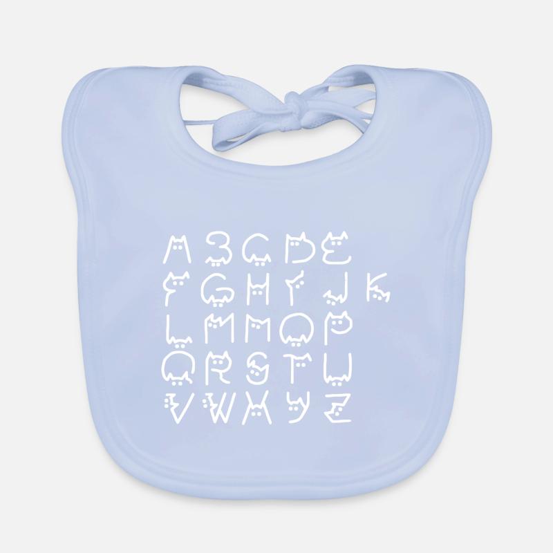 Chat Chats Chat Alphabet Chat Propriétaire Drôle Bavoir bio Bébé