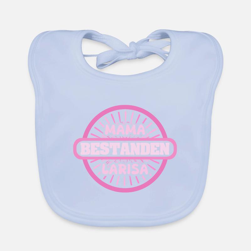 First name Larisa Organic Baby Bibs