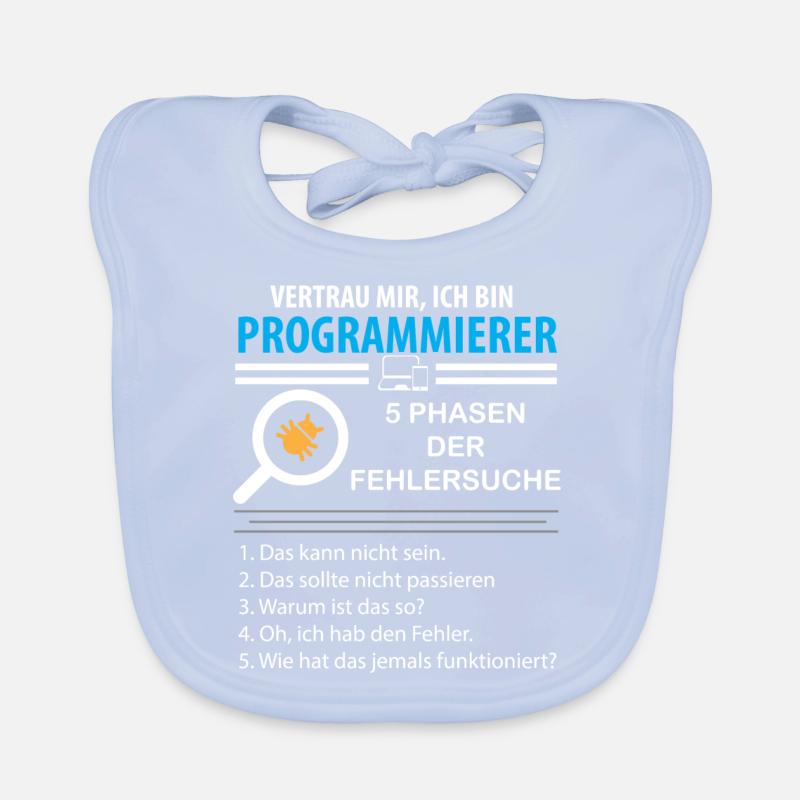 Vertrau mir ich bin Programmierer Nerd Geek Baby Bio-Lätzchen