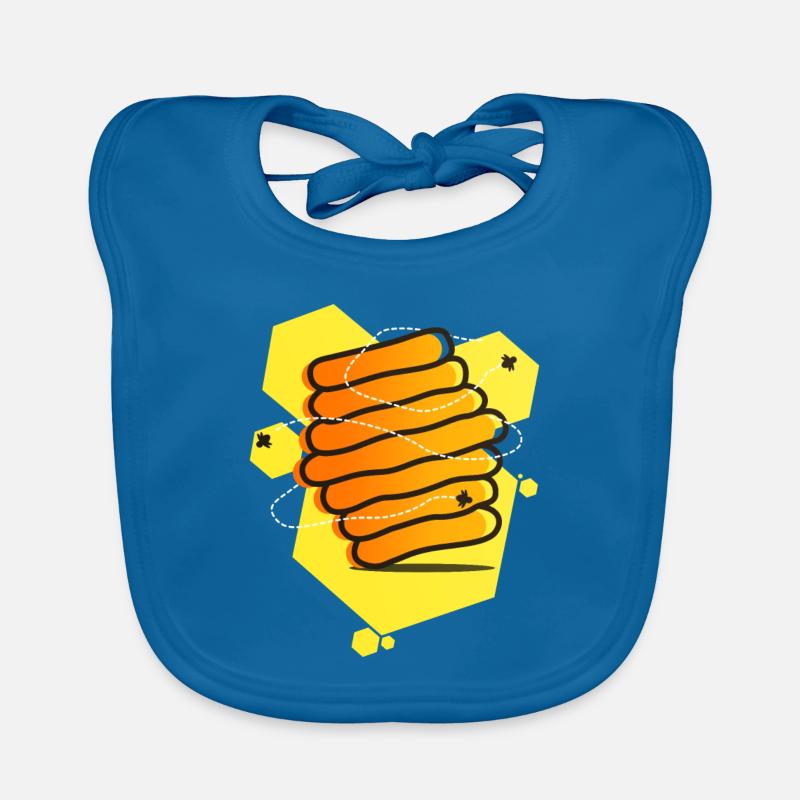 Bee beekeeper honey honey bee Organic Baby Bibs
