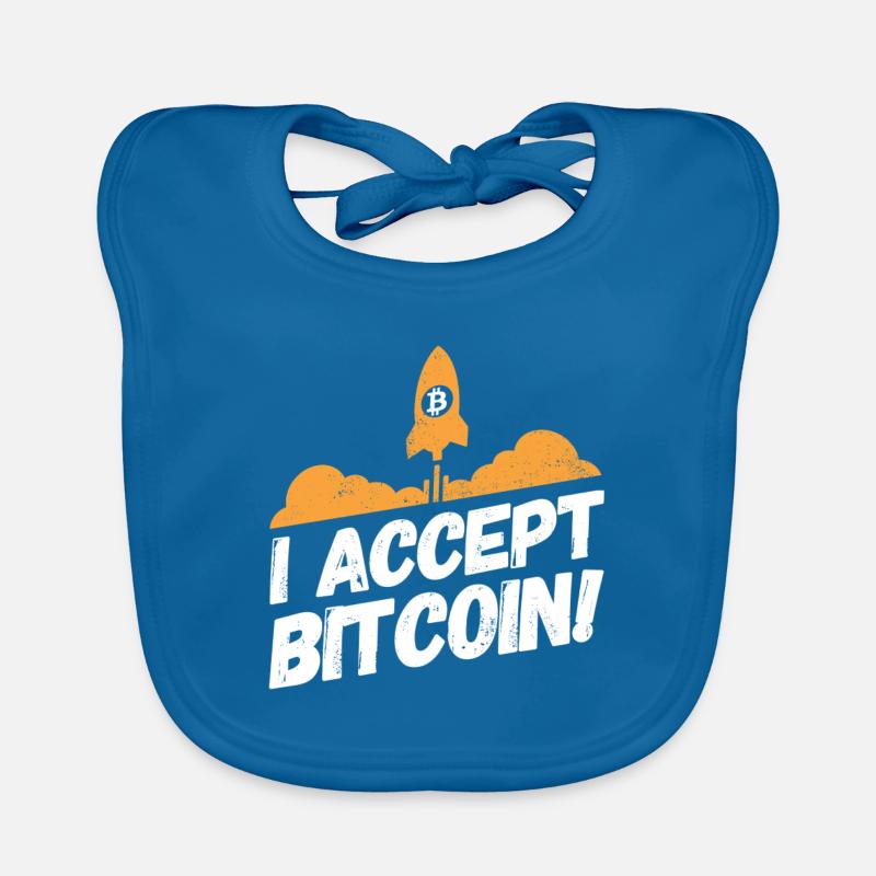 Bitcoin Kryptowährung Krypto Sprüche Accept Baby Bio-Lätzchen
