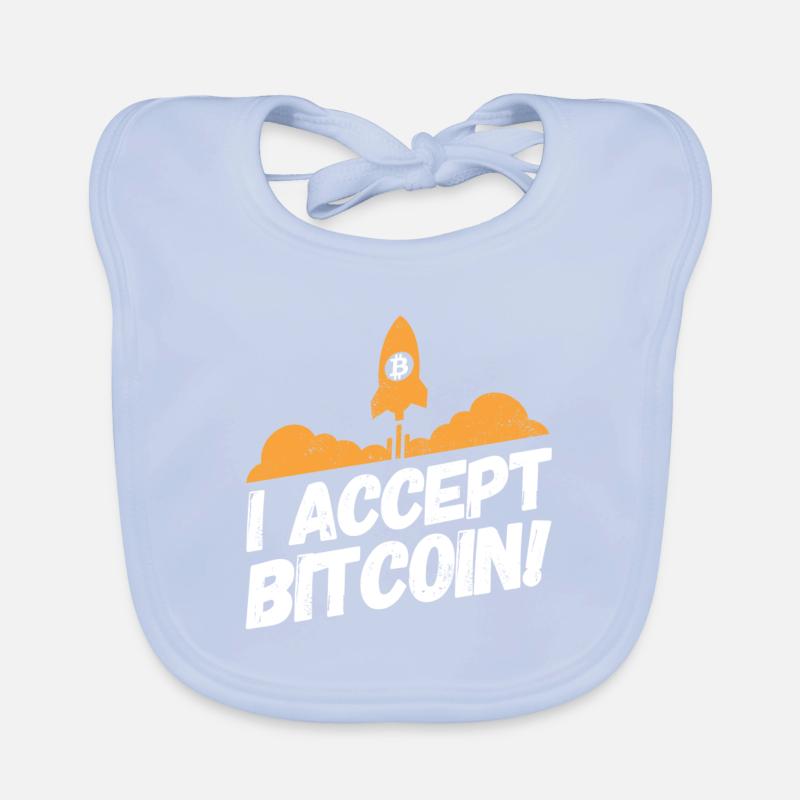 Bitcoin Kryptowährung Krypto Sprüche Accept Baby Bio-Lätzchen