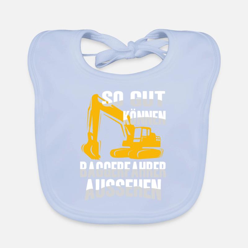 Drague driver Chantier de construction de dragues Bavoir bio Bébé