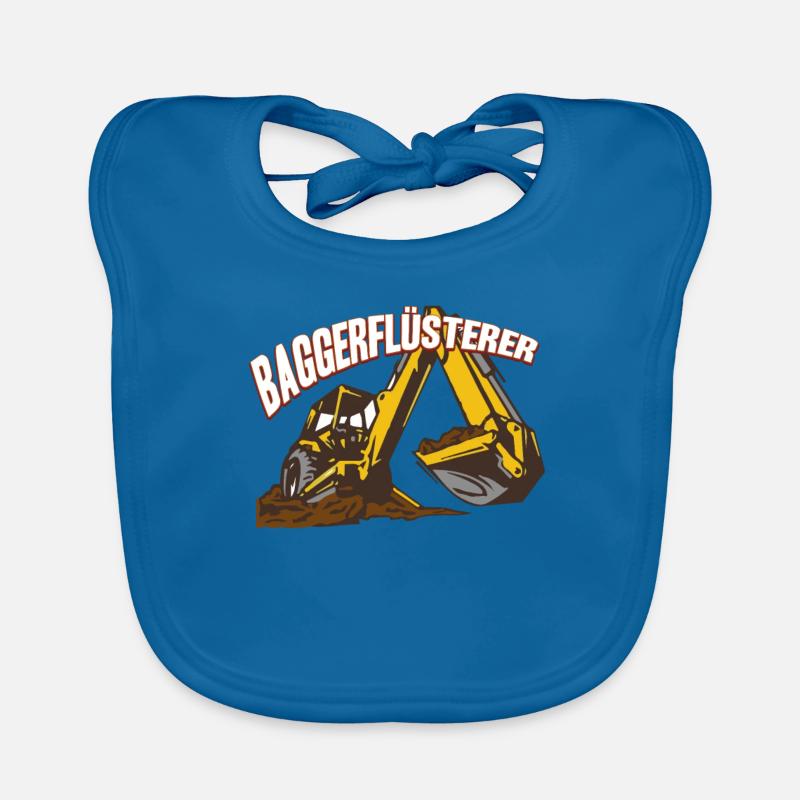 Baggerflüsterer Bagger Baggern Baggerfahrer Baby Bio-Lätzchen