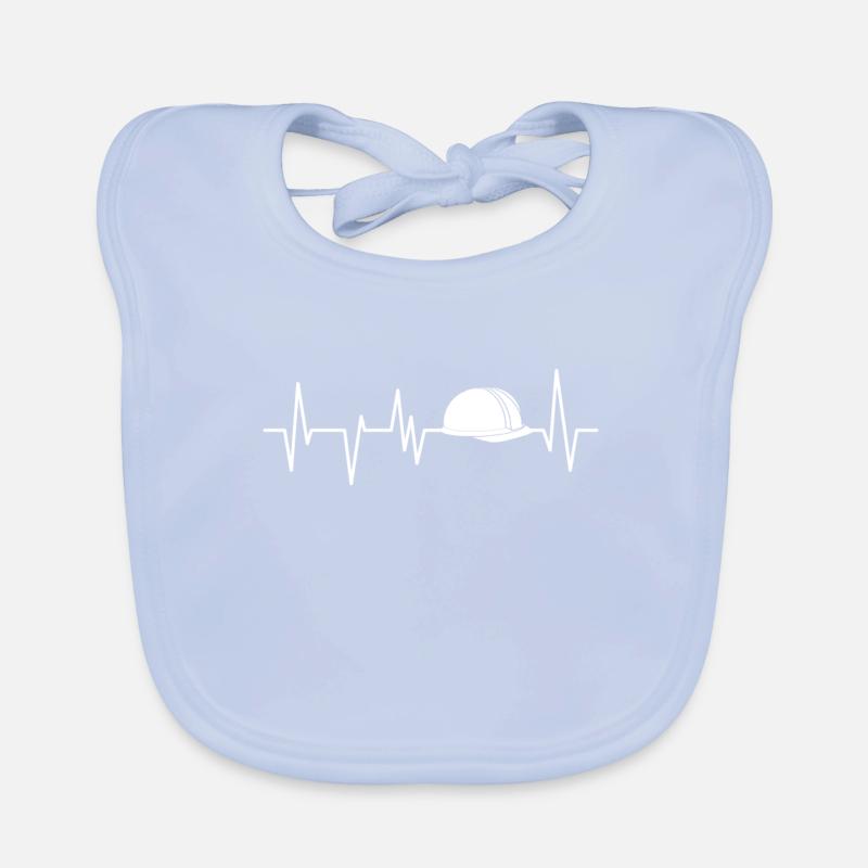 construction worker Organic Baby Bibs