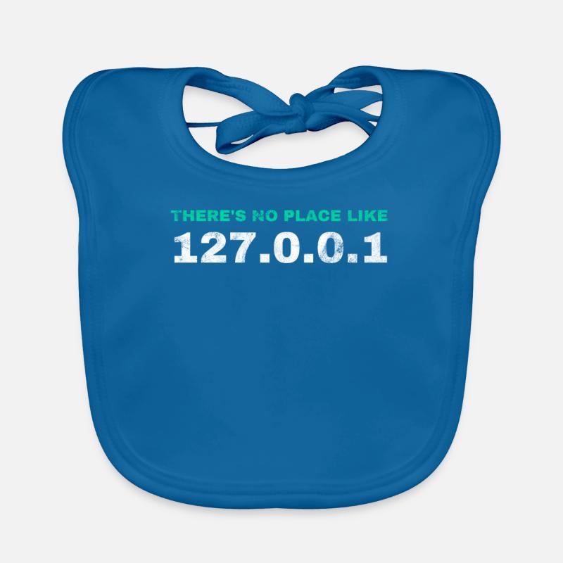Lustiges Geschenk Programmierer Computer Nerds - Baby Bio-Lätzchen - Pfauenblau