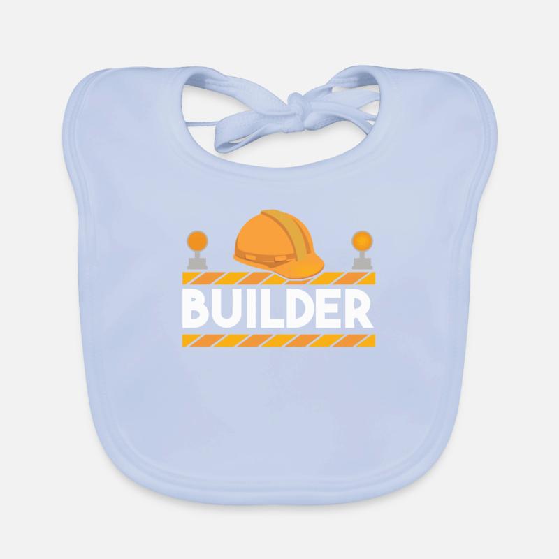 Construction worker Organic Baby Bibs