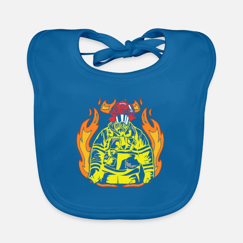 fire brigade Organic Baby Bibs