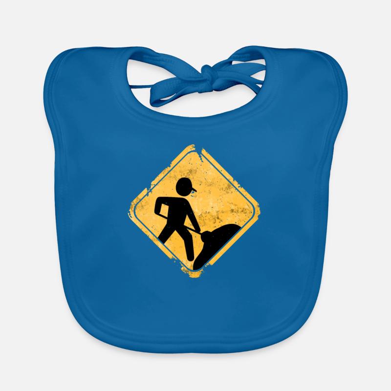 construction worker Organic Baby Bibs