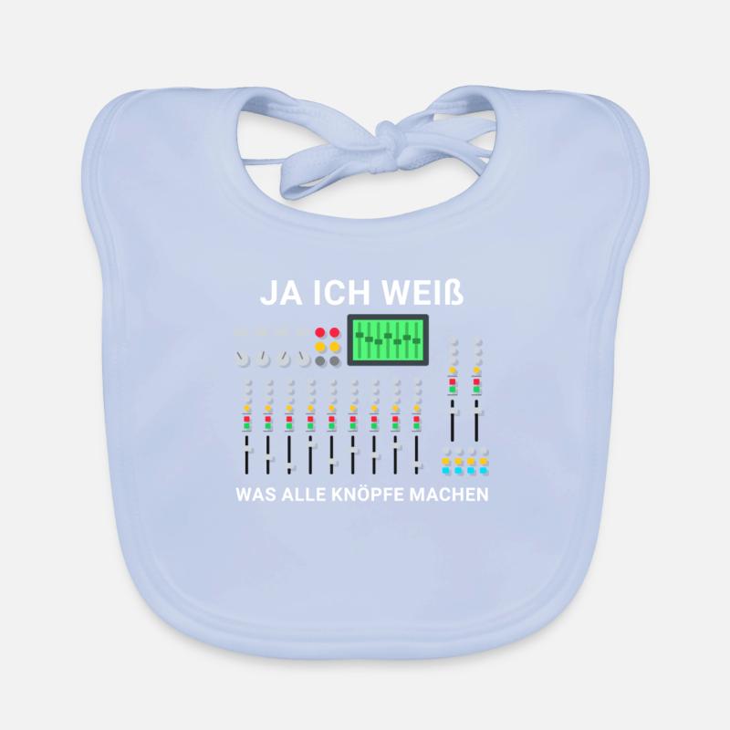 Tontechniker Engineer Mischpult Tontechnik Baby Bio-Lätzchen