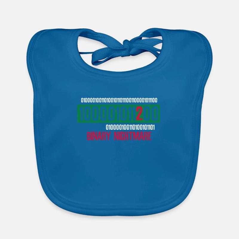 Geek Coder Coding Nerd Geschenk - Baby Bio-Lätzchen - Pfauenblau