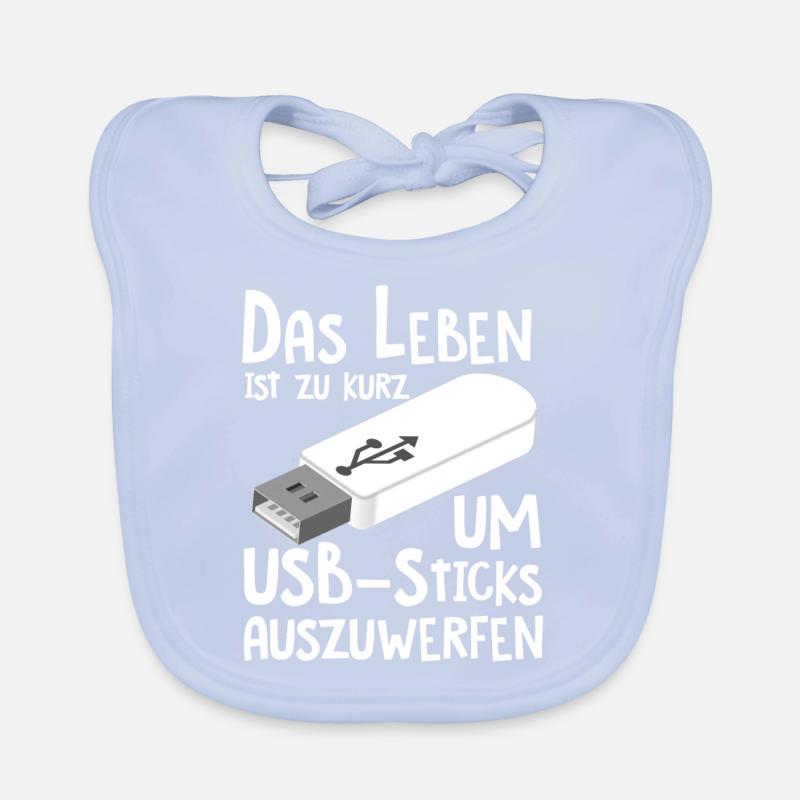 Informatiker Programmierer Student Baby Bio-Lätzchen