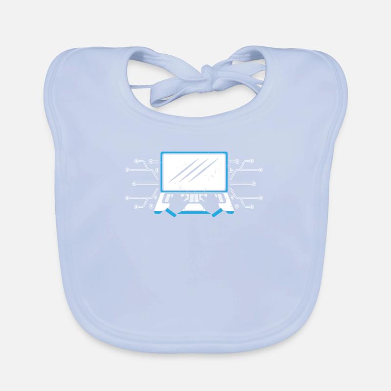 computer Organic Baby Bibs