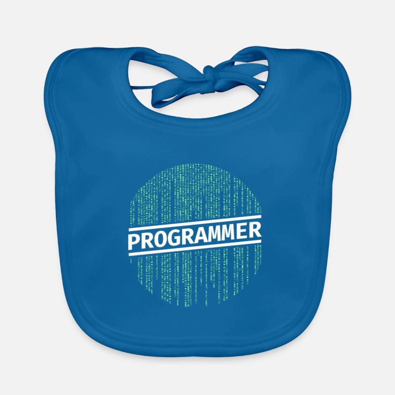 Programmer programmer coding Organic Baby Bibs