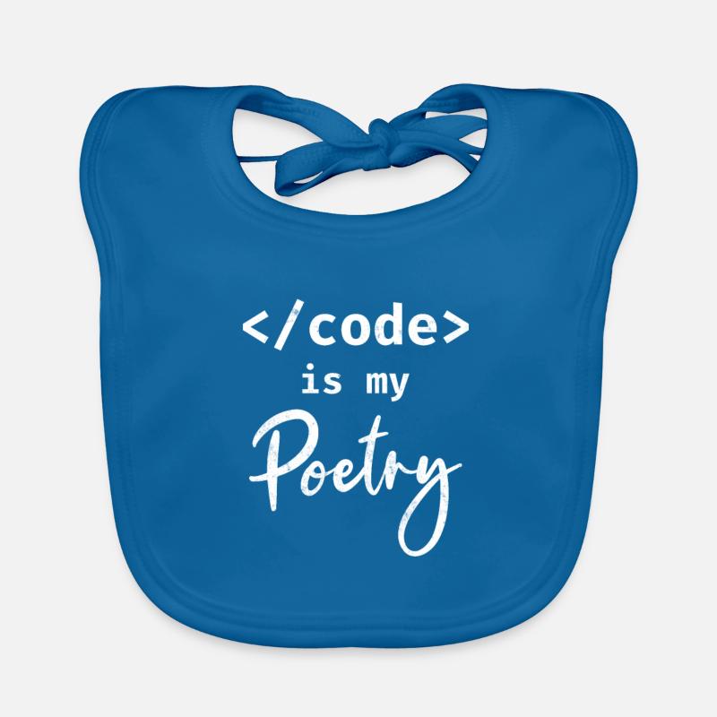 Code Is My Poetry Programmer Coding Organic Baby Bibs