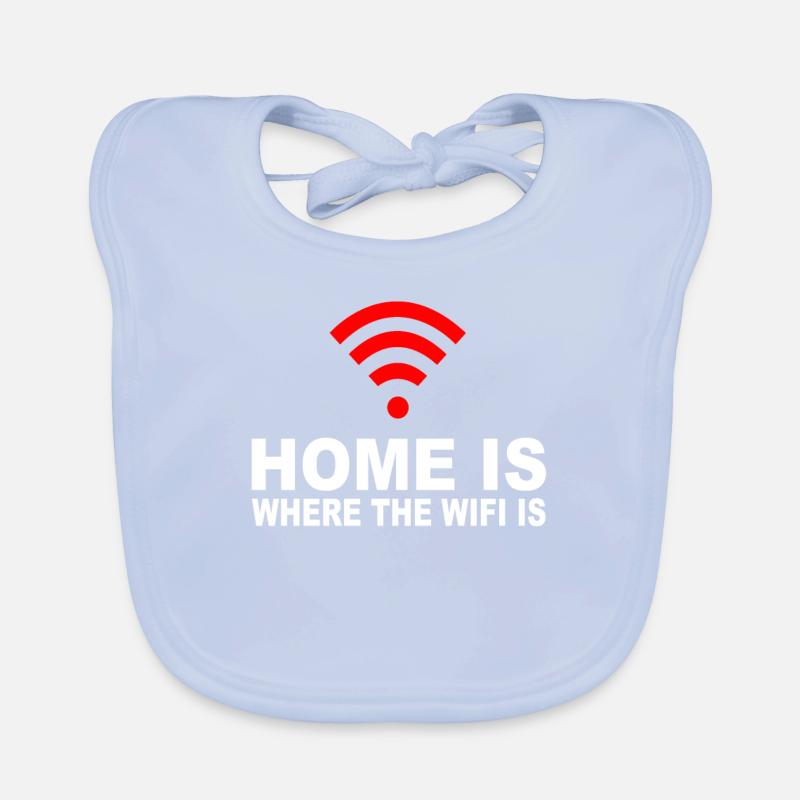Wireless Wifi Wlan Gamer IT Programmer Gift Organic Baby Bibs