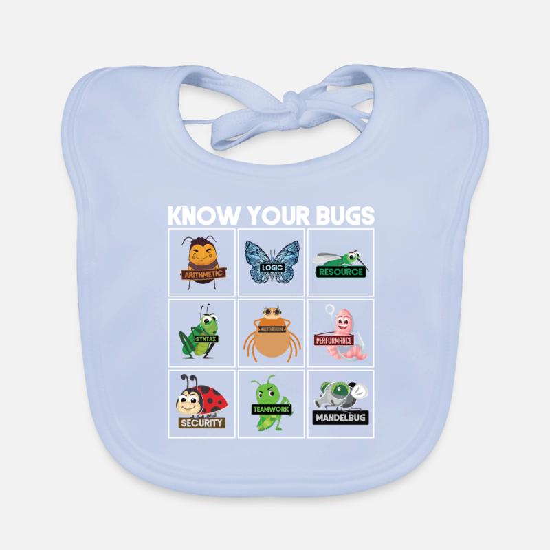 Know Your Bugs Programmierer Coding Baby Bio-Lätzchen