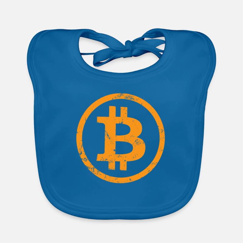 Bitcoin Button cryptocurrencies Bitcoins Organic Baby Bibs