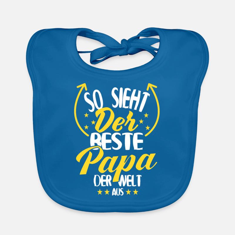 Bester Papa der Welt Baby Bio-Lätzchen