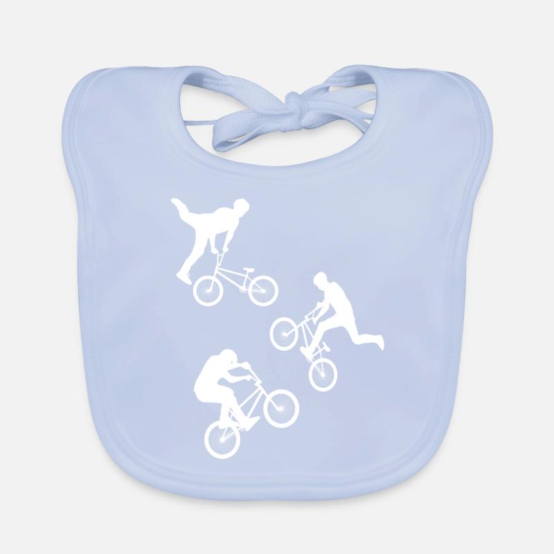 BMX Bicycle BMX Rider Gift Organic Baby Bibs