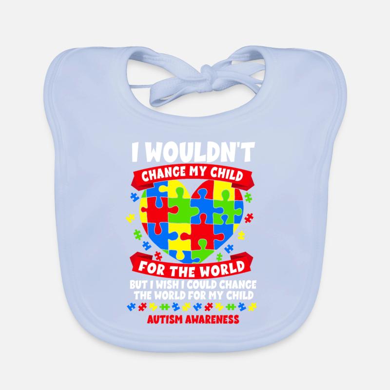 Autisme Conscience Bavoir bio Bébé