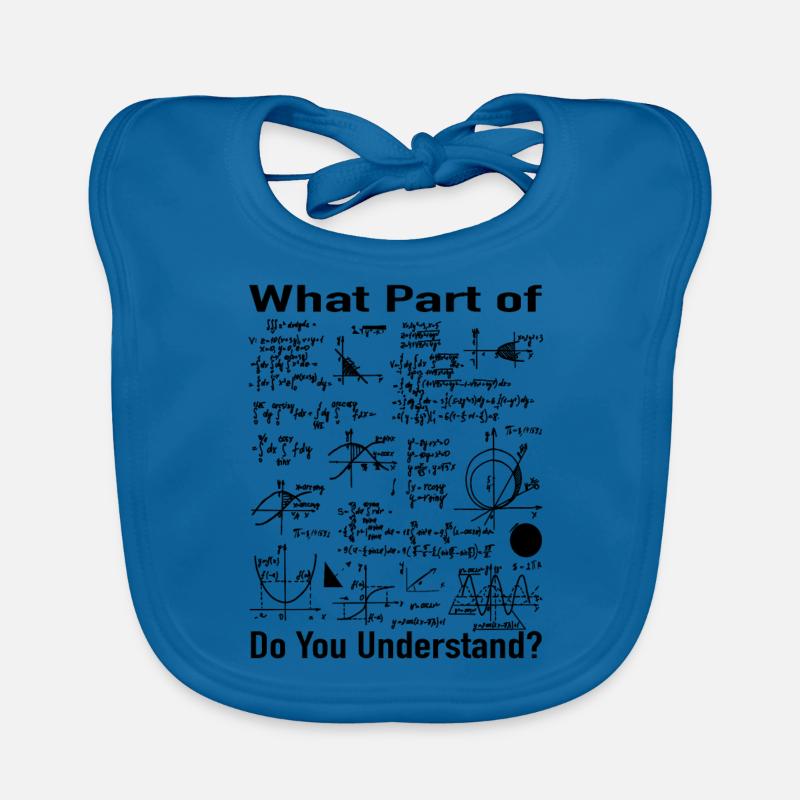 Mathématiques Enseignants Cadeau - Formules de maths Bavoir bio Bébé