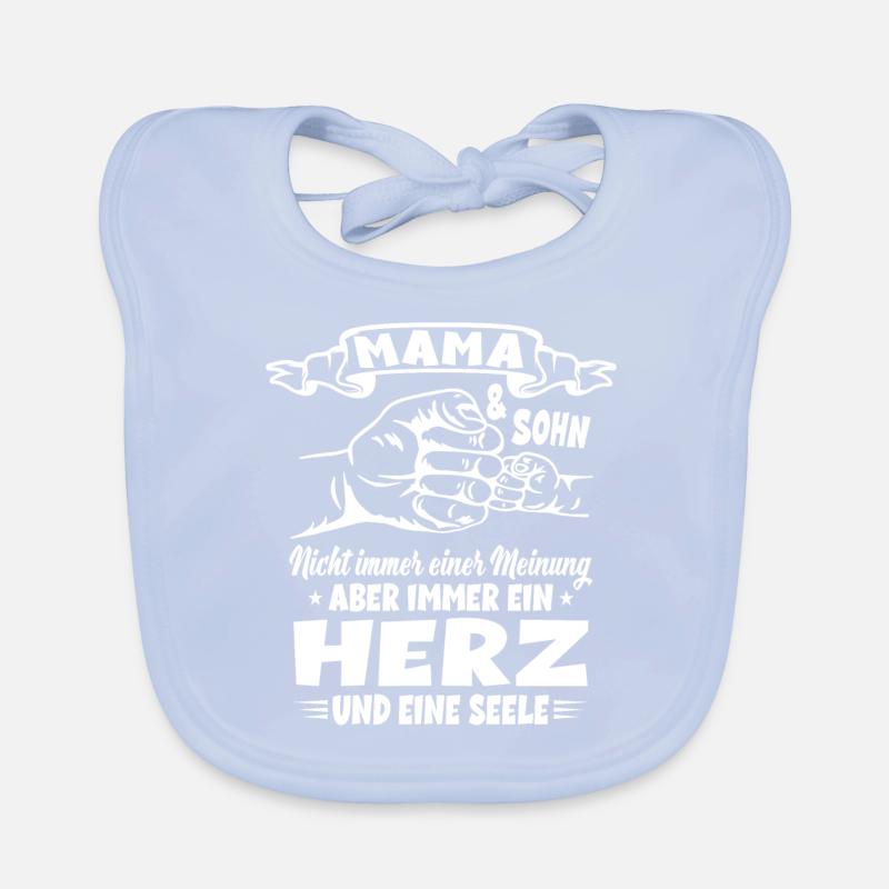 Mama und Sohn Partnerlook Muttertag Geschenkidee Baby Bio-Lätzchen
