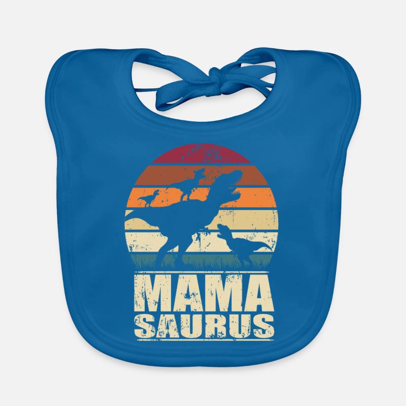Mamasaurus Rex Dinosaurier Mutter Dino Drillinge Baby Bio-Lätzchen
