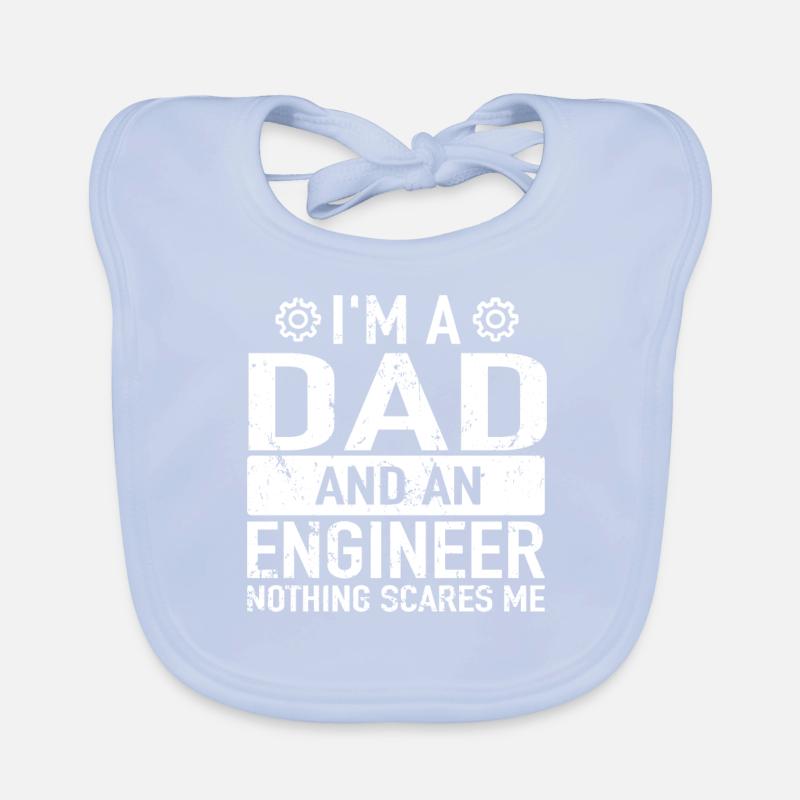 Ingenieur Daddy Engineering Engineers Engineer Dad Baby Bio-Lätzchen