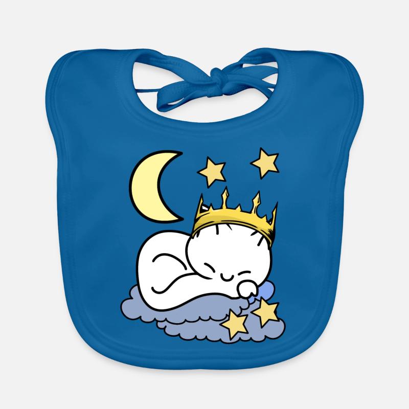 Chats Princesse rêve céleste ciel étoilé Bavoir bio Bébé