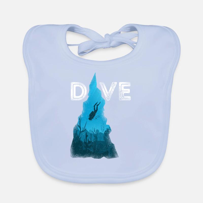 Scuba Diving Diver Dive Bavoir bio Bébé