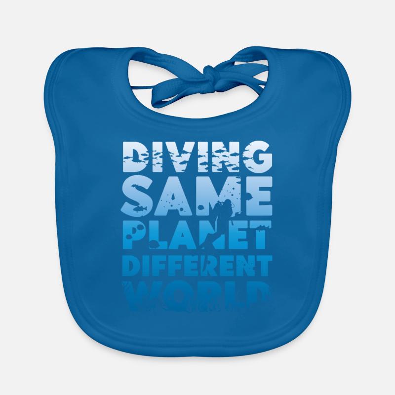 Scuba Diving Diver Diving Same Bavoir bio Bébé