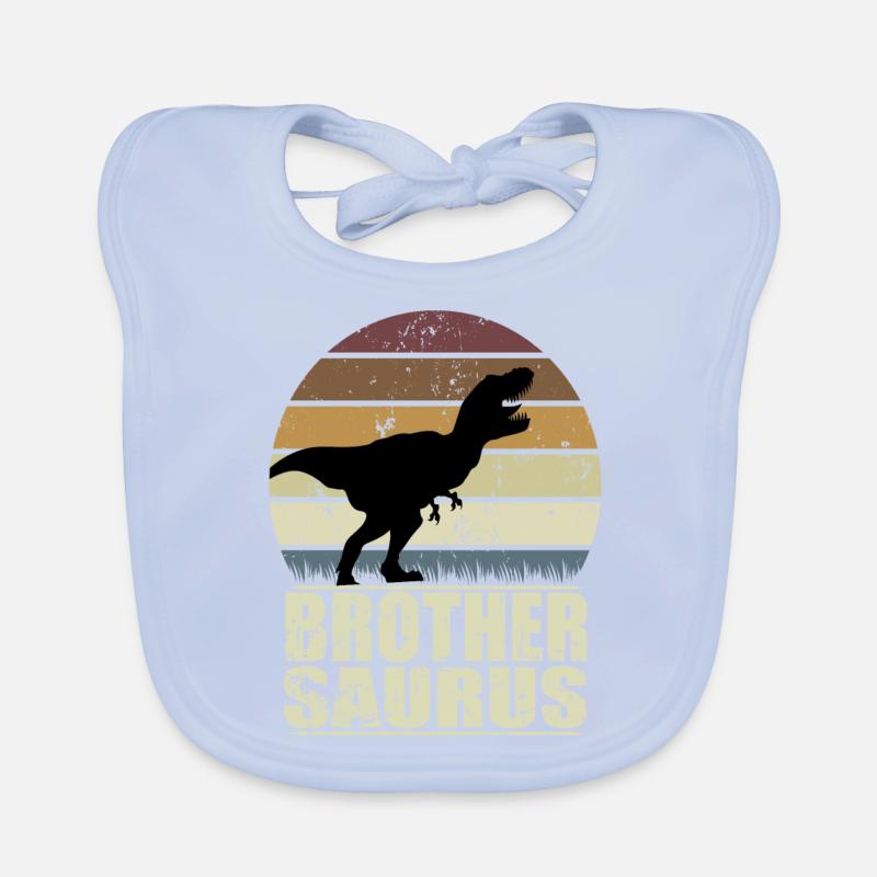 BrotherSaurus Rex Dinosaurier Dino Brother Saurus Baby Bio-Lätzchen