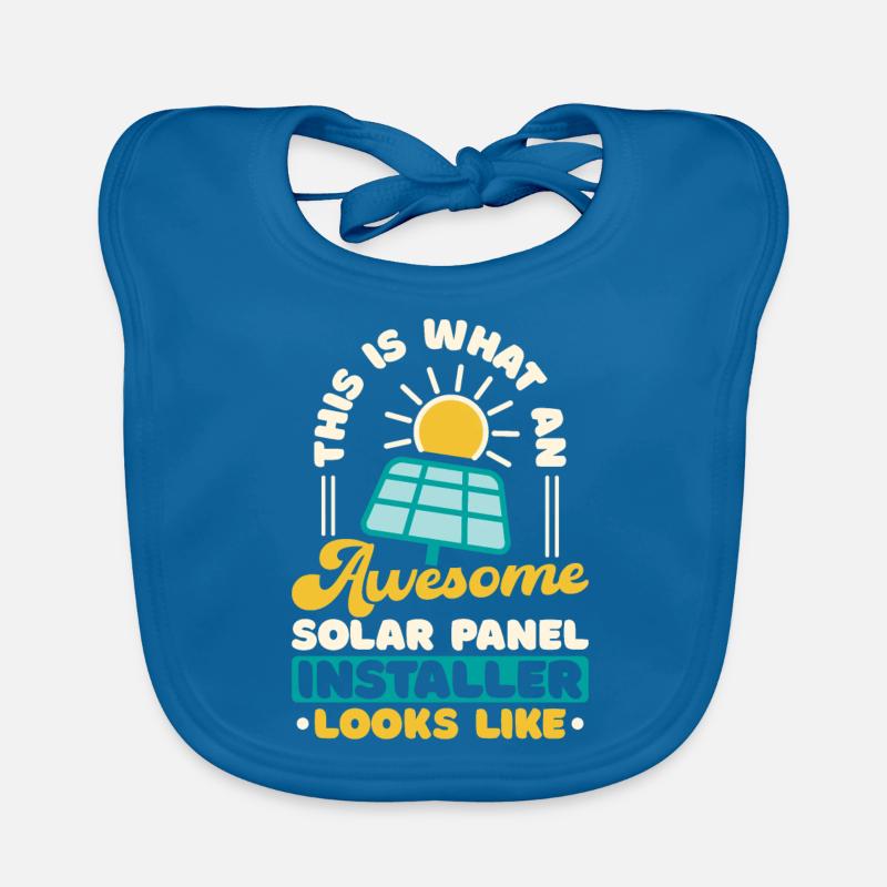 Solar Panel Installer Organic Baby Bibs