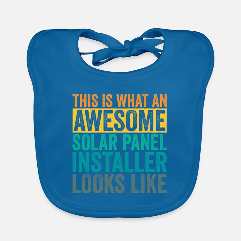 Solar Panel Installer Organic Baby Bibs