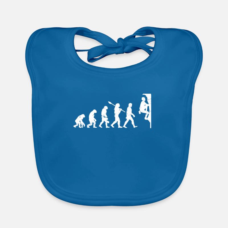 Bouldering Evolution Bouldering Mountain Climbing Organic Baby Bibs