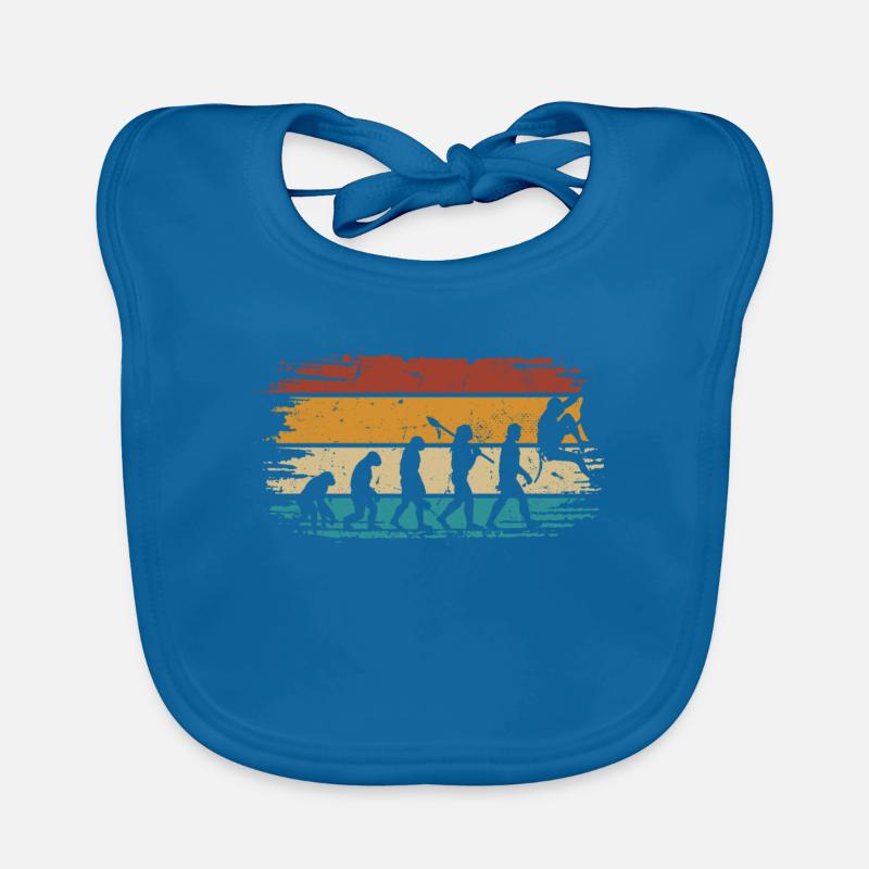 Retro Bouldering Evolution Bouldering Mountain Climbing Organic Baby Bibs