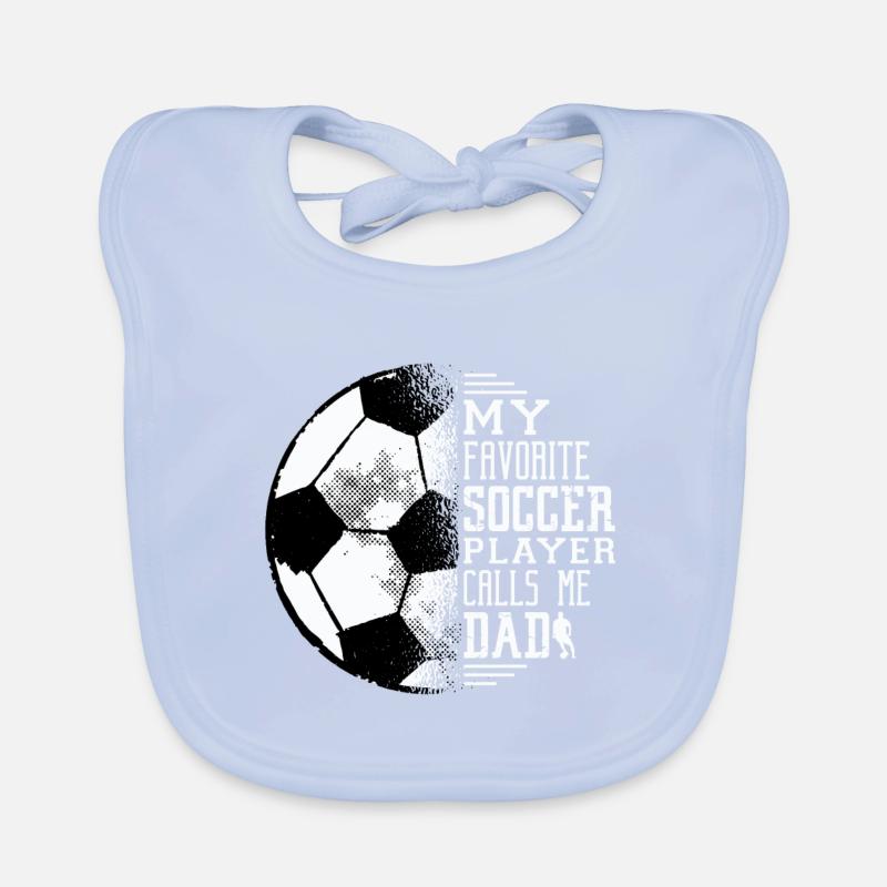 Soccer Player Dad Organic Baby Bibs