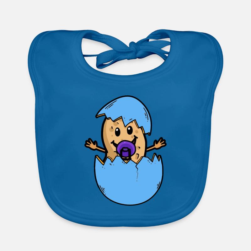 Peanut eggshell birth baby hatch egg Organic Baby Bibs