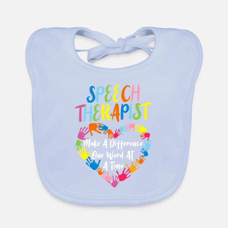 SLP Speech Language Pathologist Speechie Organic Baby Bibs