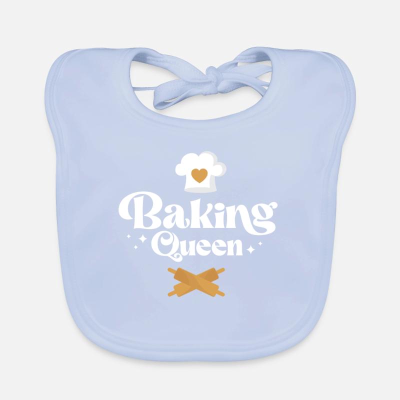 Bake Baking Baking Queen Baby Bio-Lätzchen