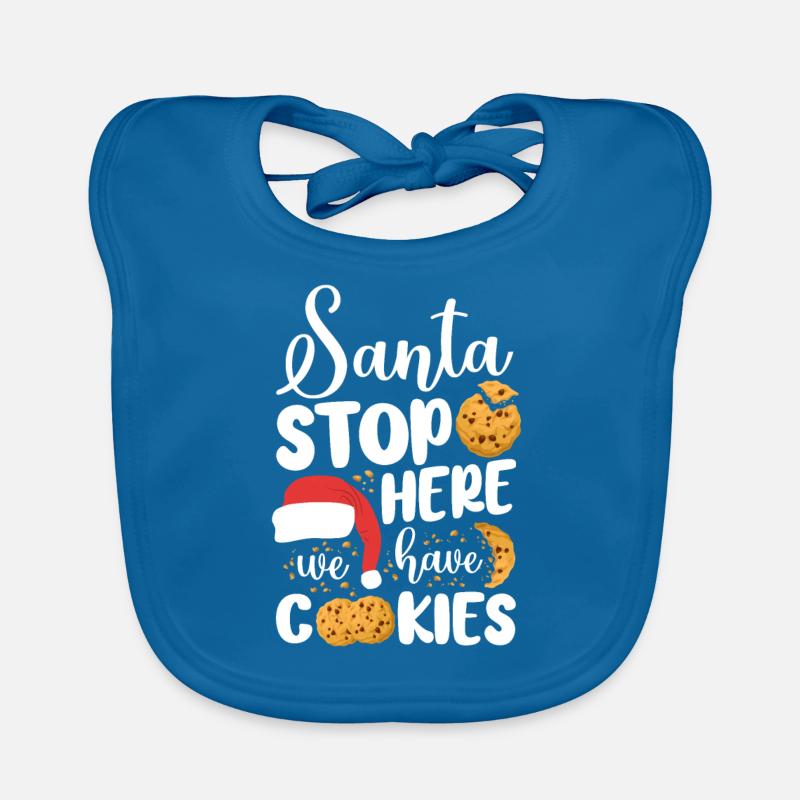 Bake Baking Christmas Cookie Santa Baby Bio-Lätzchen