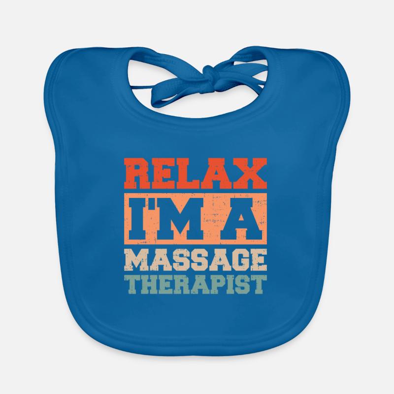 Massagetherapie Entspannen Sie sich Ich bin ein Baby Bio-Lätzchen