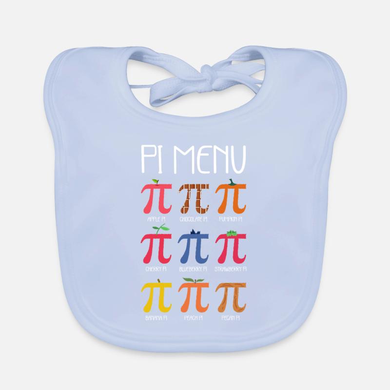 Pi Pie Menu Pi Math Teacher Pi Day Bavoir bio Bébé