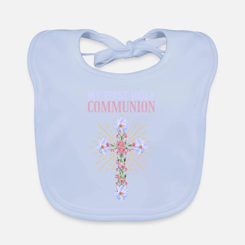 Holy Communion Eucharist First Communion Organic Baby Bibs