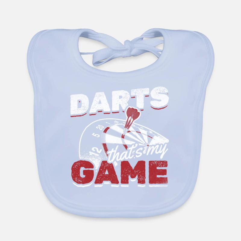 Fléchettes Ceci est mon jeu Jeu de fléchettes Darts Darts Bavoir bio Bébé