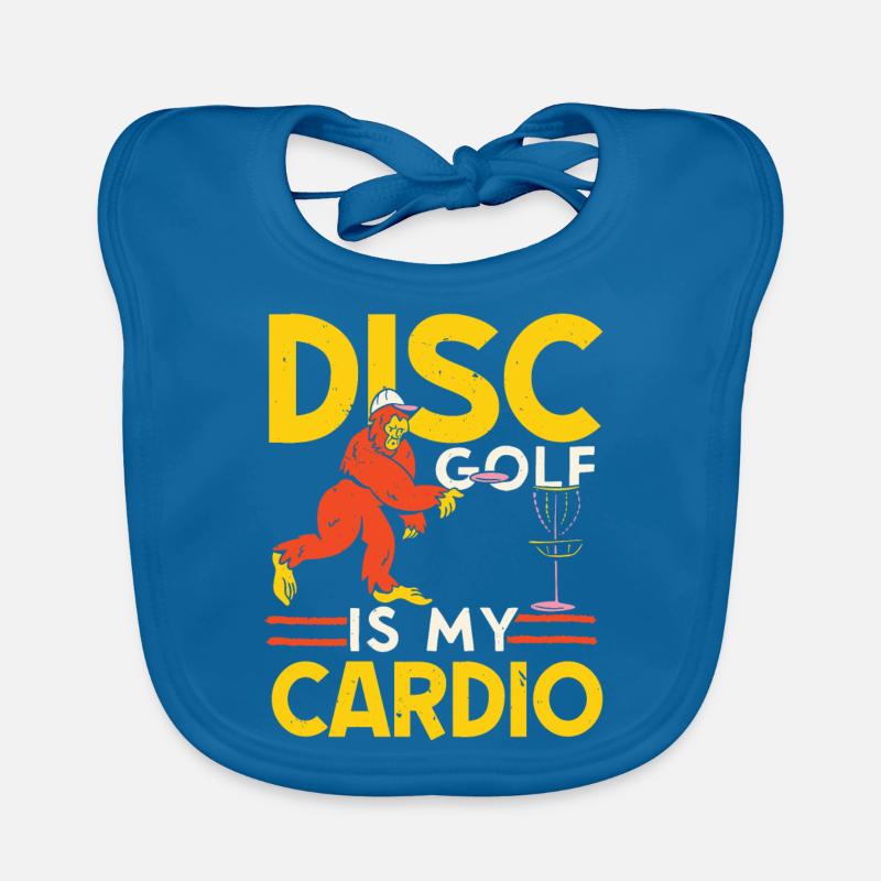Scheibengolf ist mein Kardiotraining Freizeit-Werf Baby Bio-Lätzchen