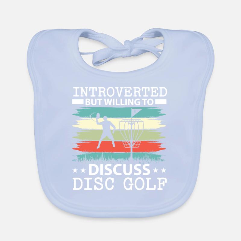 Introverti mais prêt à disquer sur disc golf Bavoir bio Bébé