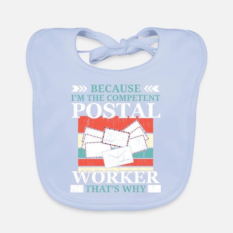Je suis le facteur de poste compétent Bavoir bio Bébé
