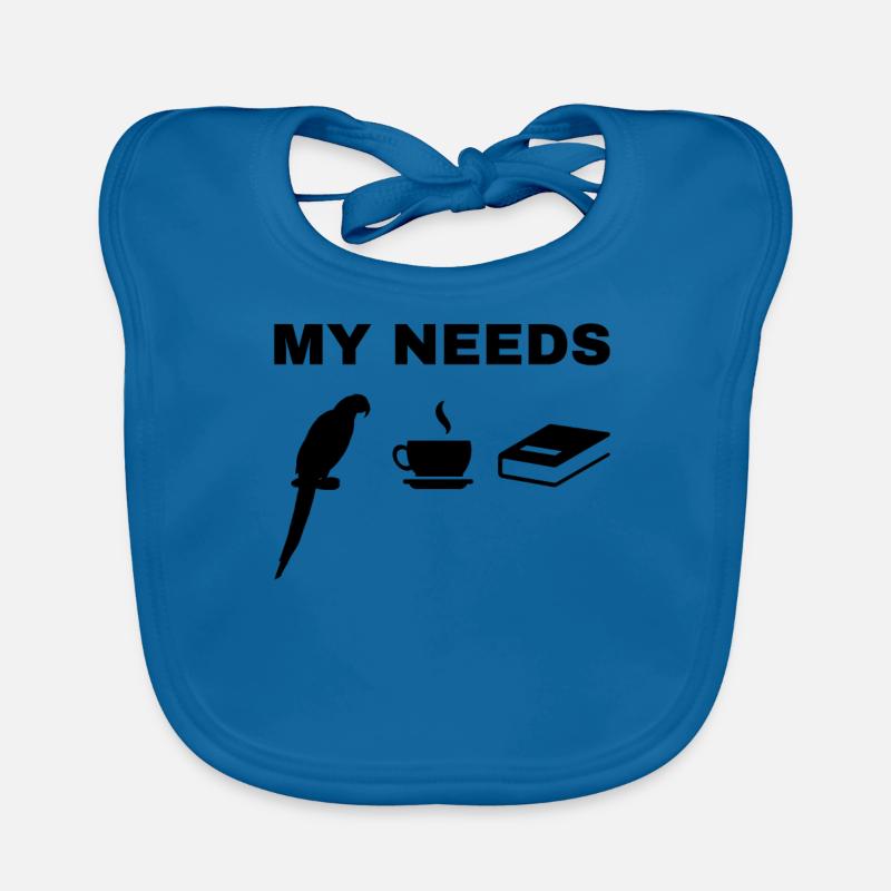 My Needs Papagei Bird Kaffeebuch Baby Bio-Lätzchen